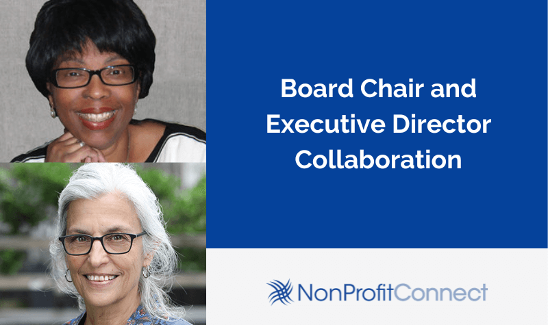Article Graphic – Board Chair and Executive Director Collaboration (NonProfitConnect – Dec. 2022)