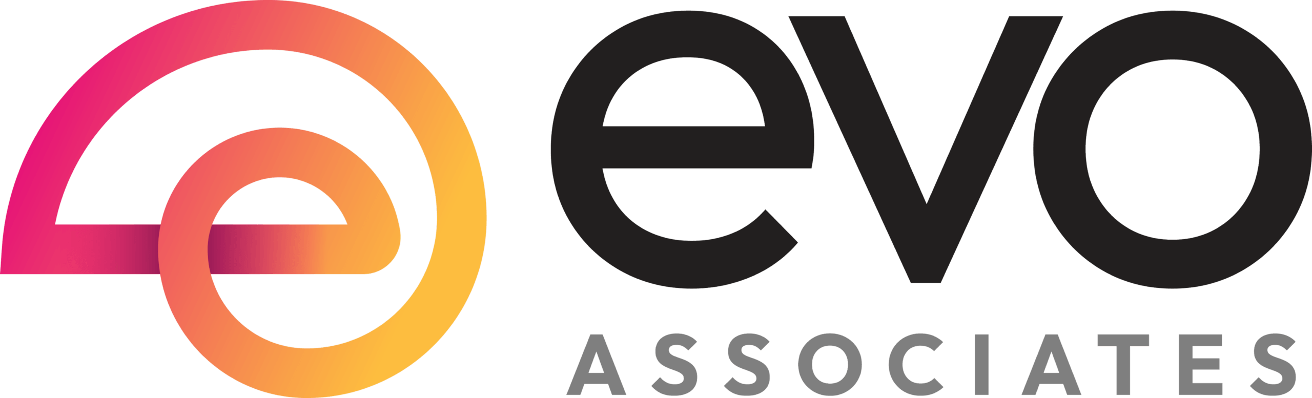 Evo Associates Black Text Logo